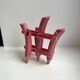 Soliflore en barbotine ancienne bambou rose années 50