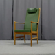 Oak wood armchair 1950