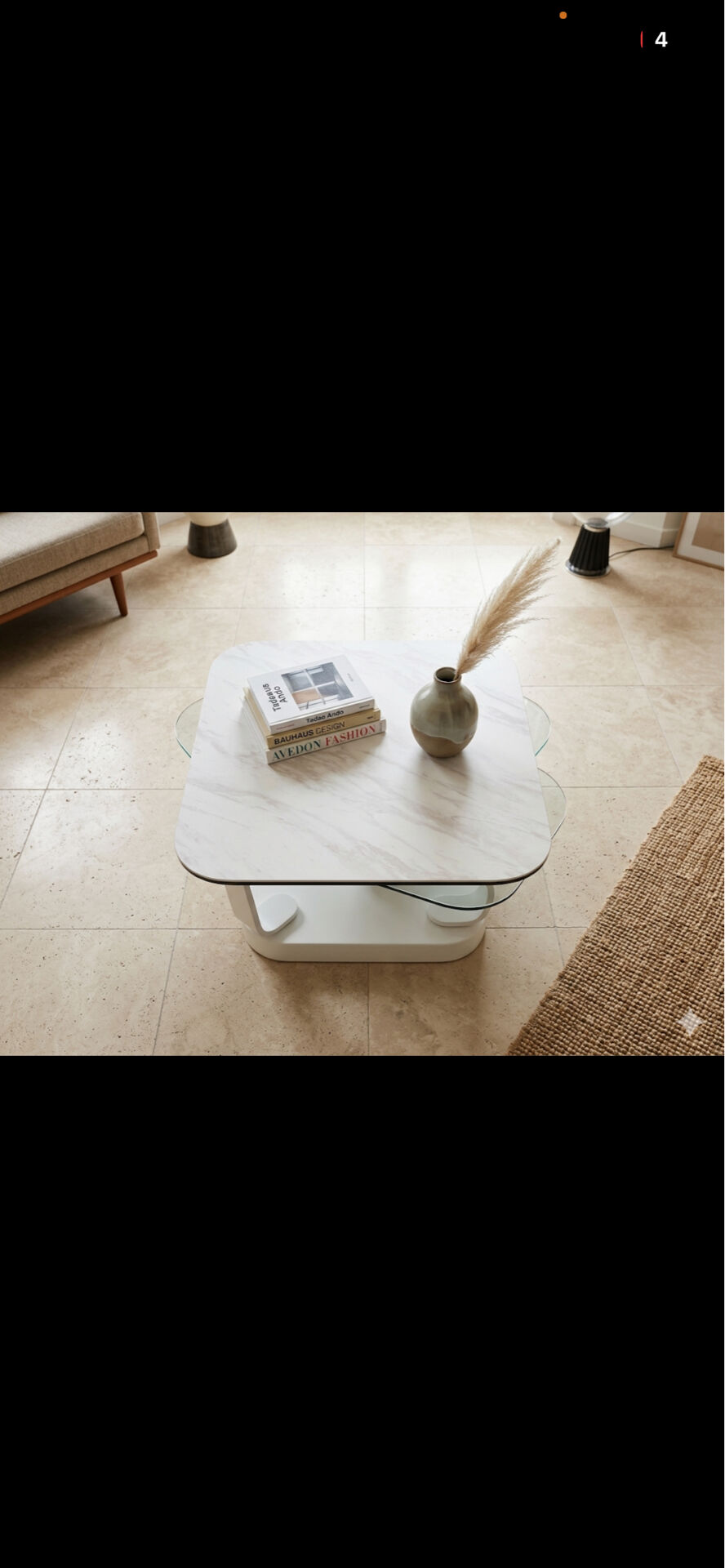 Marble coffee table