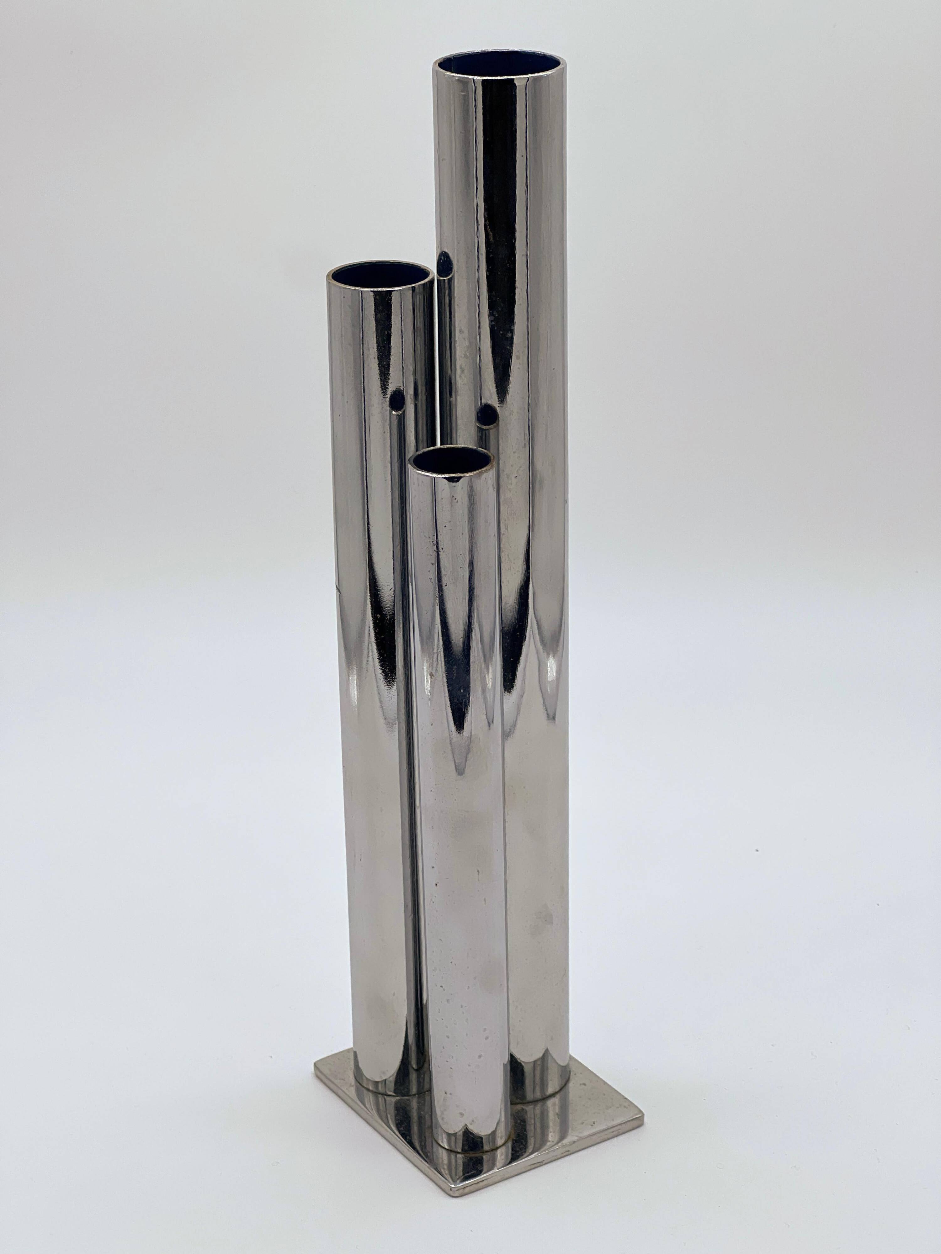 Vintage Italian Midcentury Sculptural Vase in the Style of Gio Ponti for Krupp