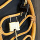 Pair of rattan wall lights