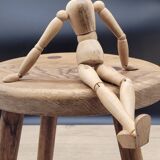 Cowhide egg tripod stool