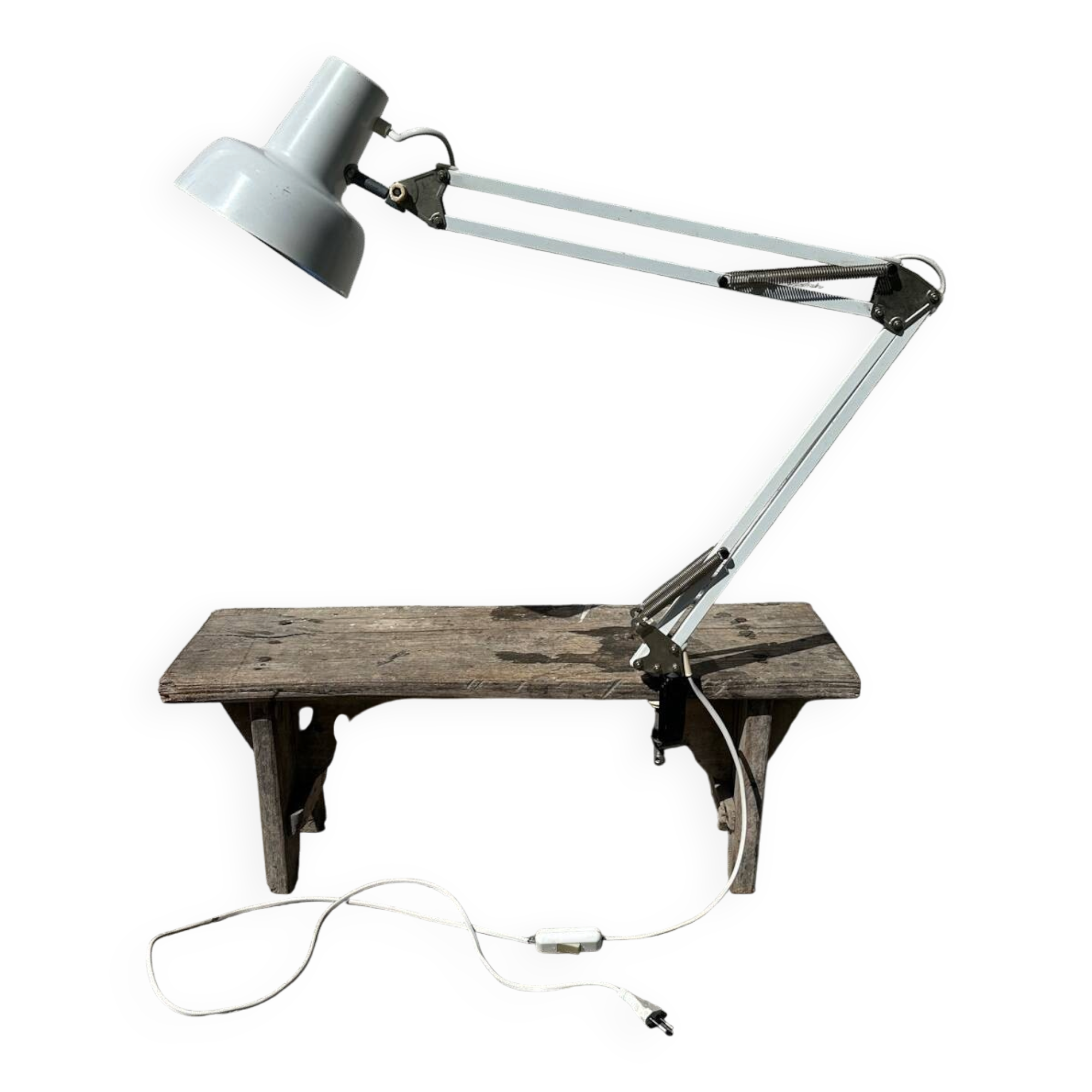 Vintage architect's desk lamp, articulated desk lamp.