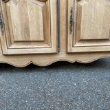 Restored 19th-century solid oak sideboard, 190cm