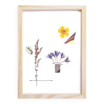Herbarium - sewing & collage