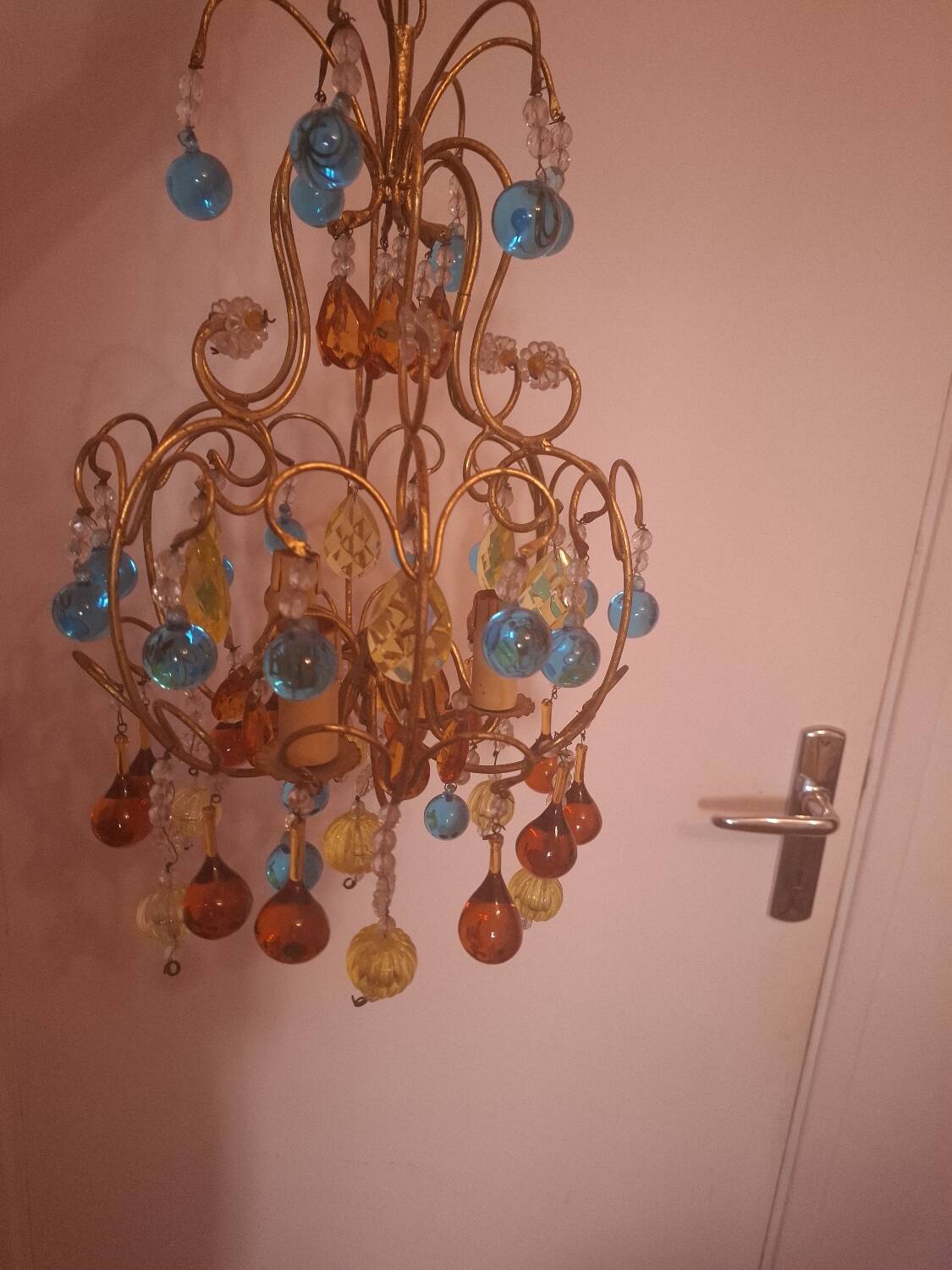 Vintage crystal chandelier