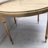 Brass and marble coffee table 60s