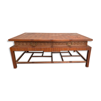 Bamboo coffee table roche-bobois