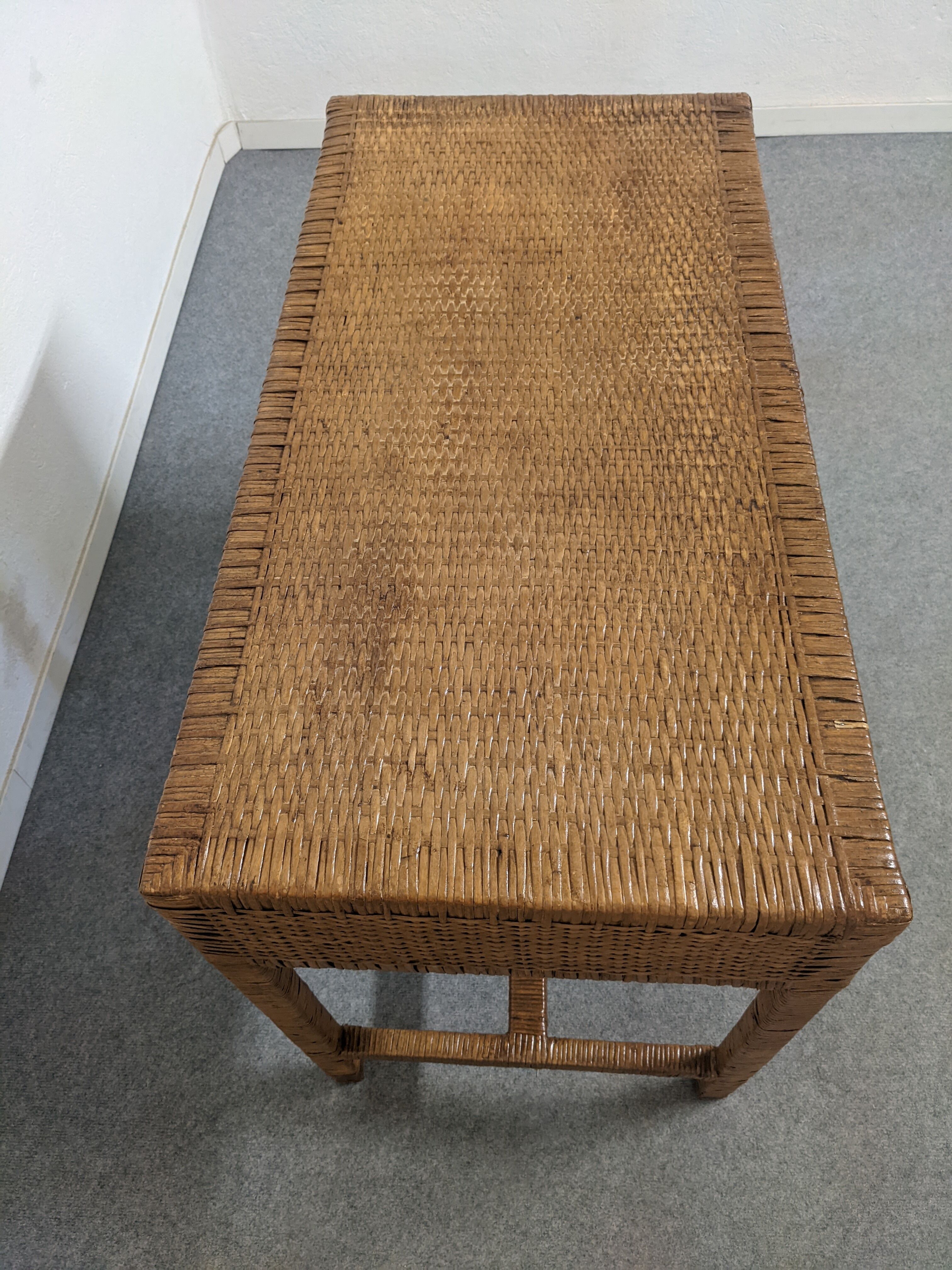 Rattan console from the 50s/60s