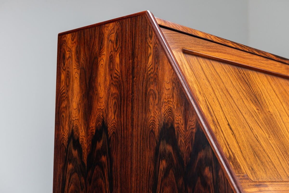 Cabinet secrétaire H.W. Klein en palissandre Bramin Danemark 1960