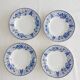Set of 4 Boch la Louvière Dragon deep plates