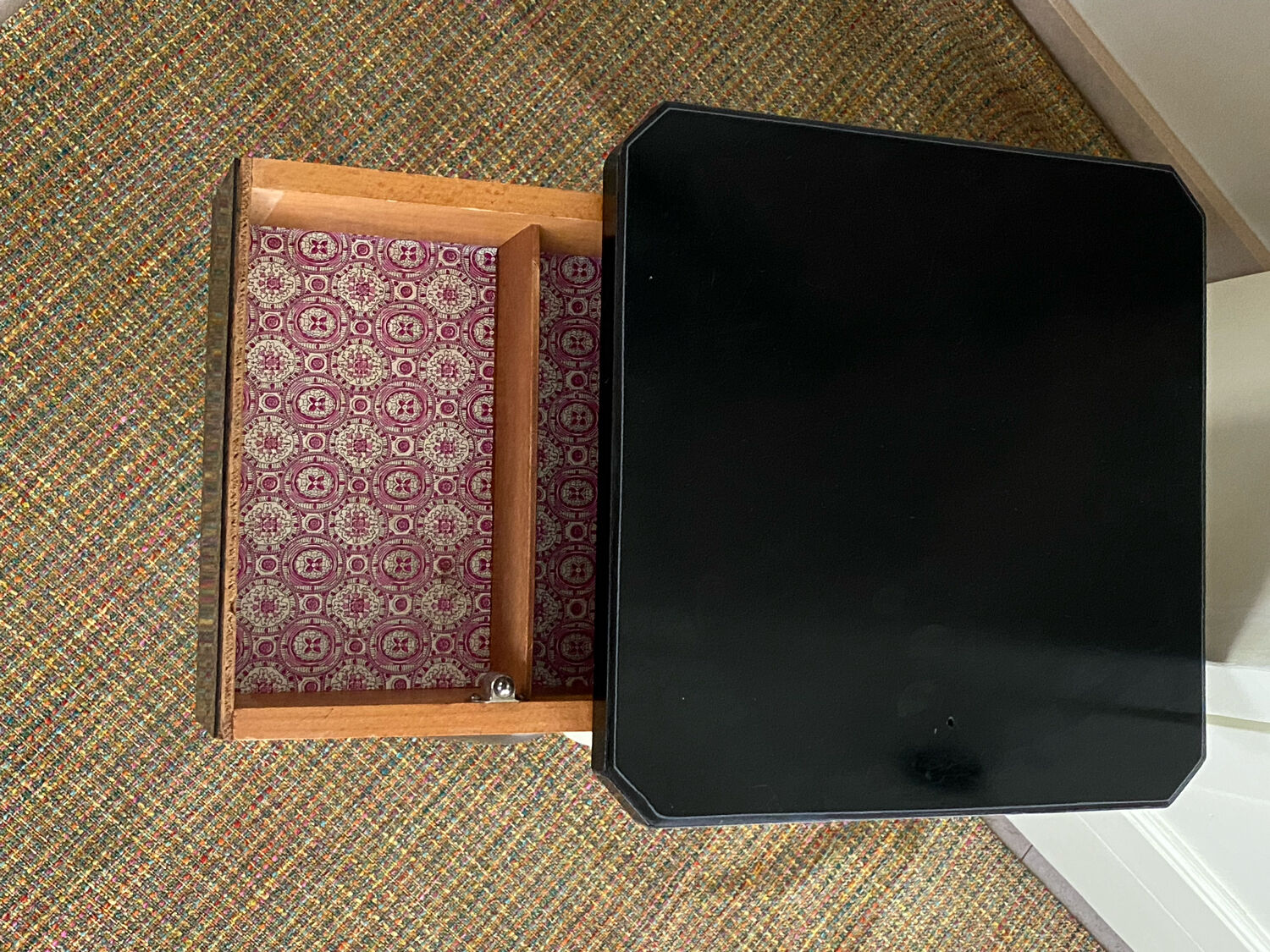 Vintage formica trunk stool