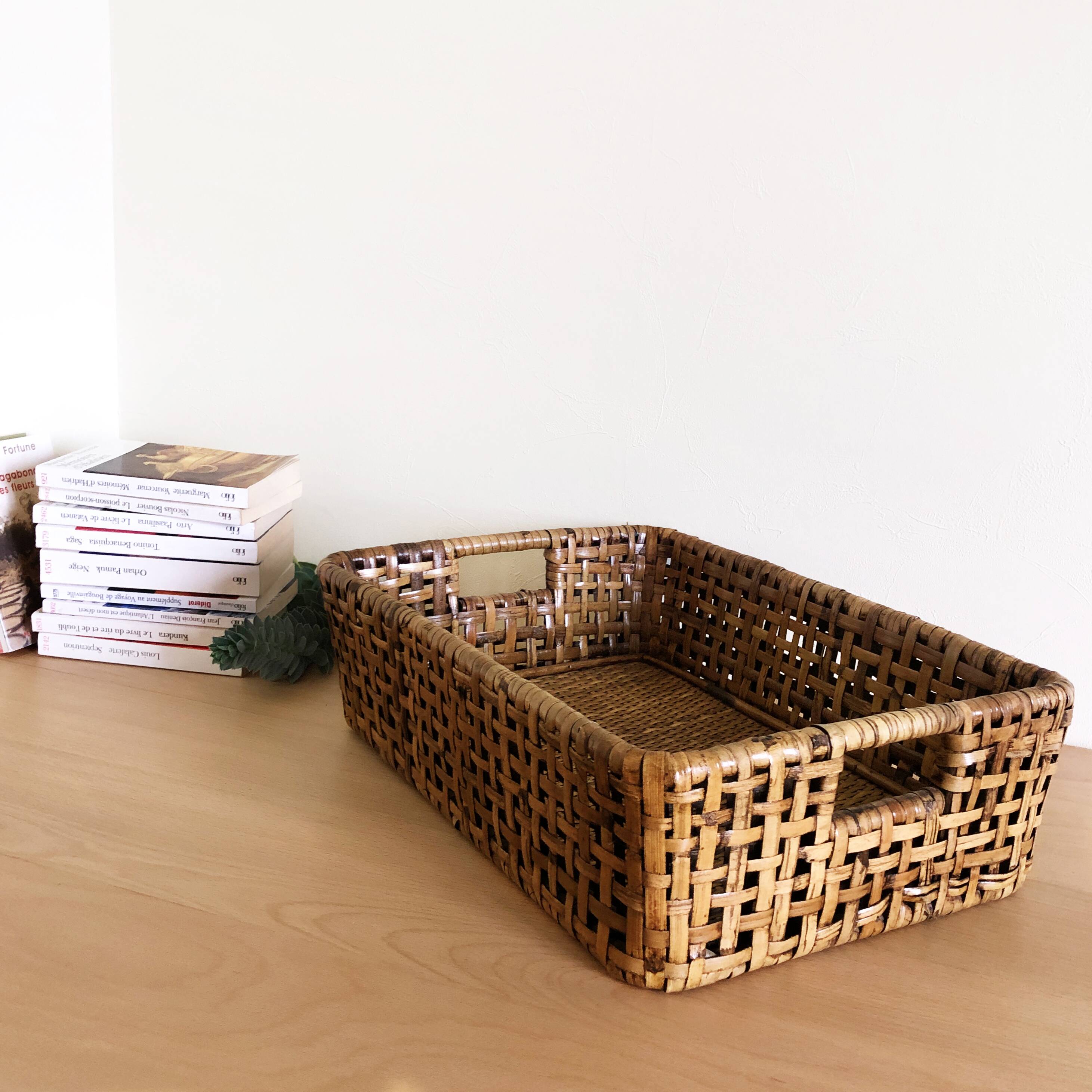 Rectangle wicker basket