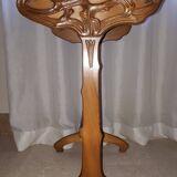 Set of 4 Gallé Nesting Tables with Magnolia Decor
