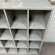 Large distressed wooden locker cabinet (renovated)
