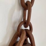 Vase and wooden chain to hang