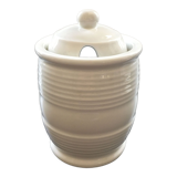 White condiment pot