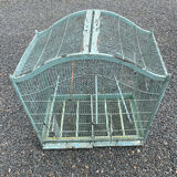 Old wooden and metal birdcage