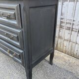 Chest of drawers black patina