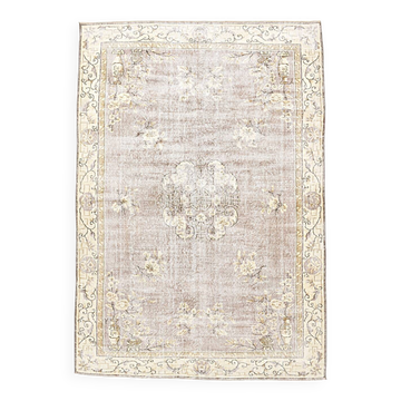 8x11 Turkish Sand Beige & Cream Persian Rug, Rugs For Bedroom Carpet