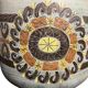 Vallauris, polychrome earthenware cache pot vase by Jean Lespinasse circa 1960