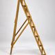Vintage wooden painter's step ladder with a patina.