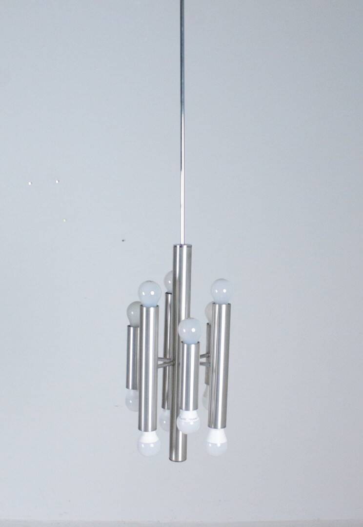 Sciolari chandelier in chrome metal