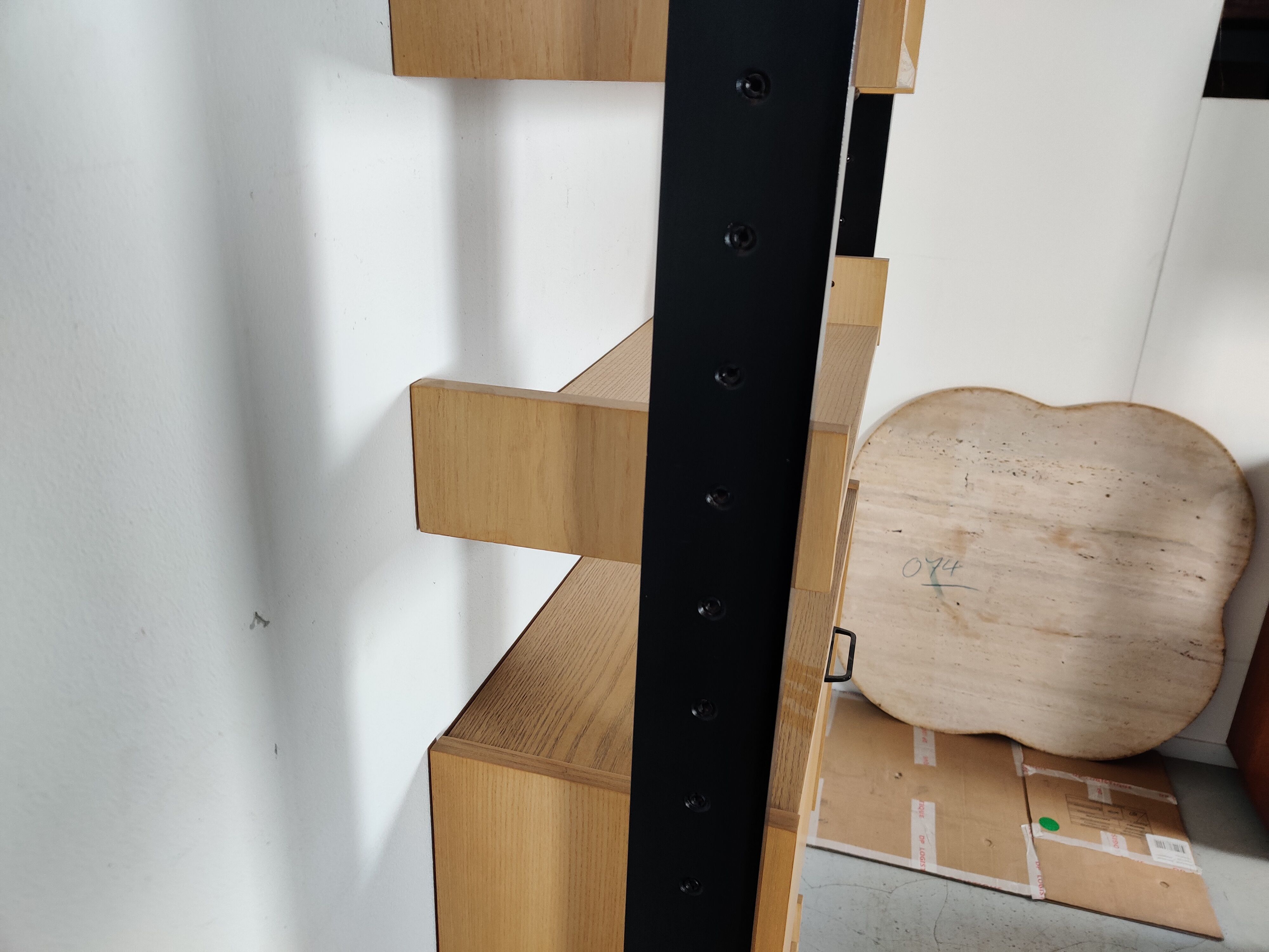 Scandinavian modular shelving system on legs, 60s