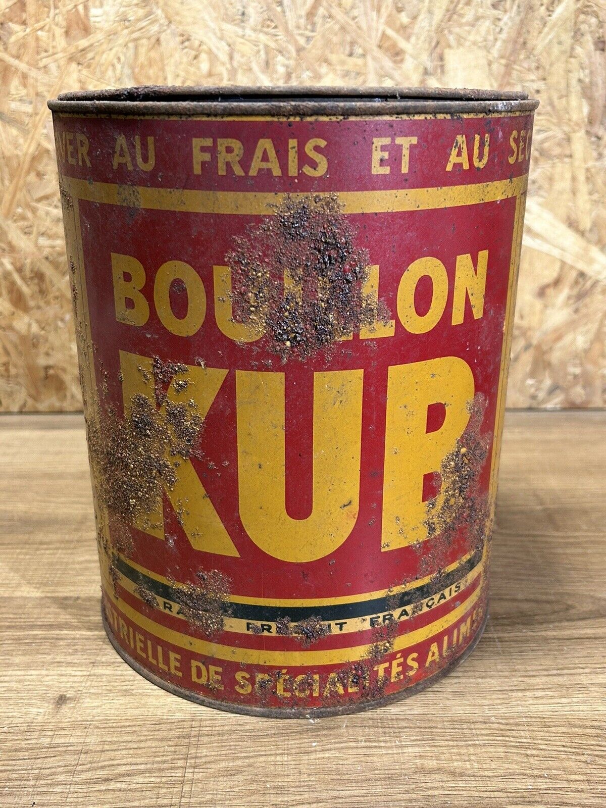 Ancienne boîte ronde bouillon KUB Selency