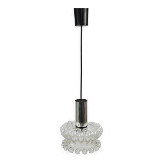 Lampe à suspension en verre, années 1970