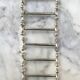 Set of 6 silver metal knife rests in the Letang Remy style
