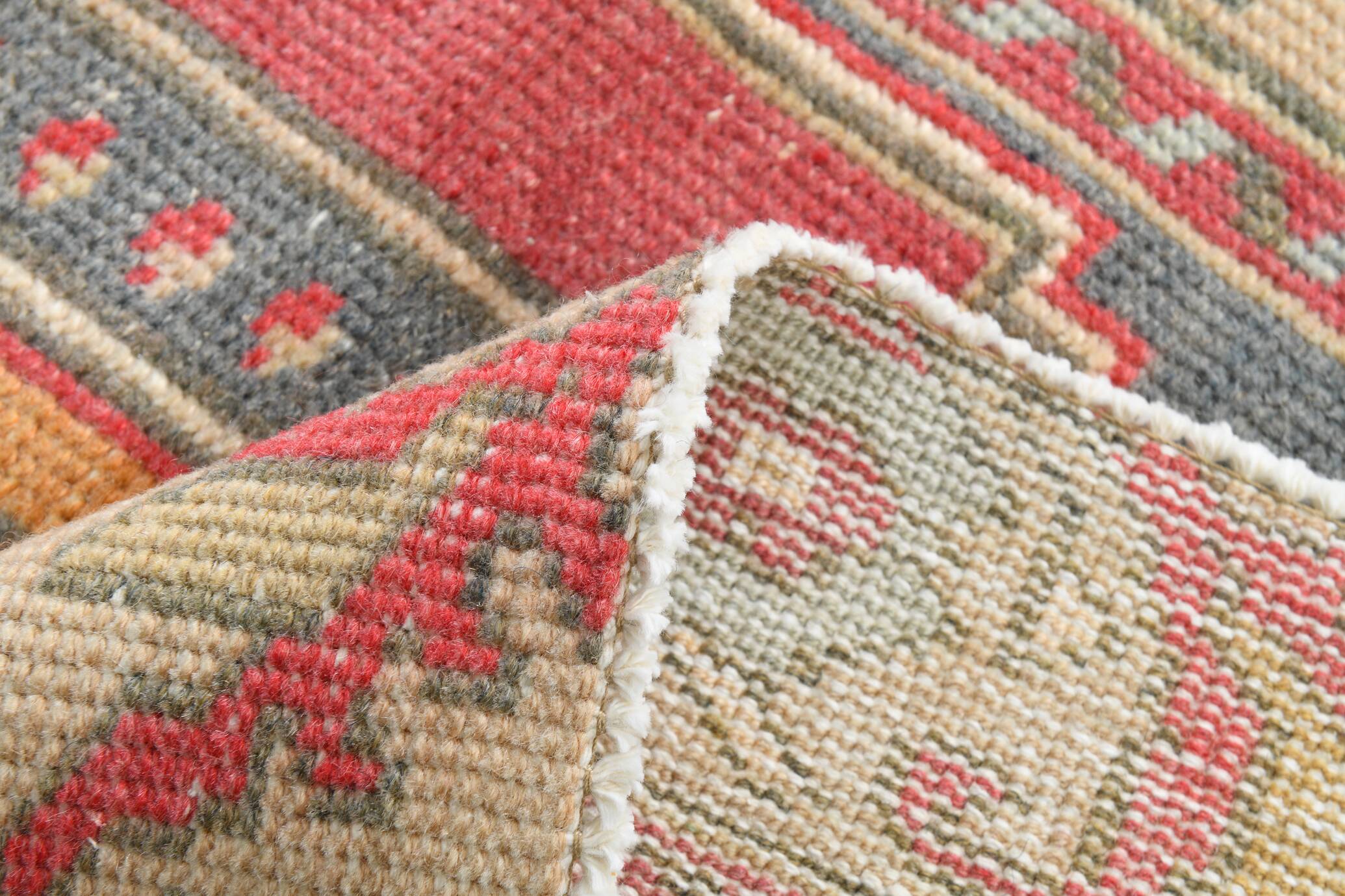 3x9 Red Classic Vintage Persian Runner Rug, 104x280Cm