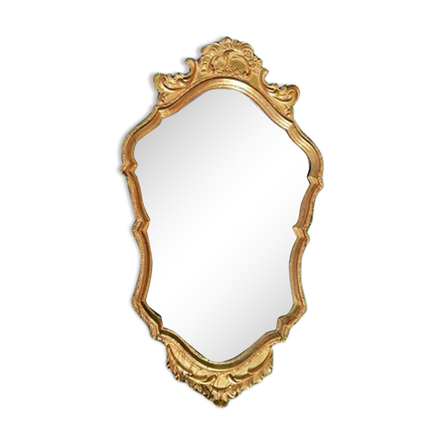 Golden mirror - 70x40cm