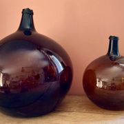 Dame-jeanne ancienne ambrée 25-30L
