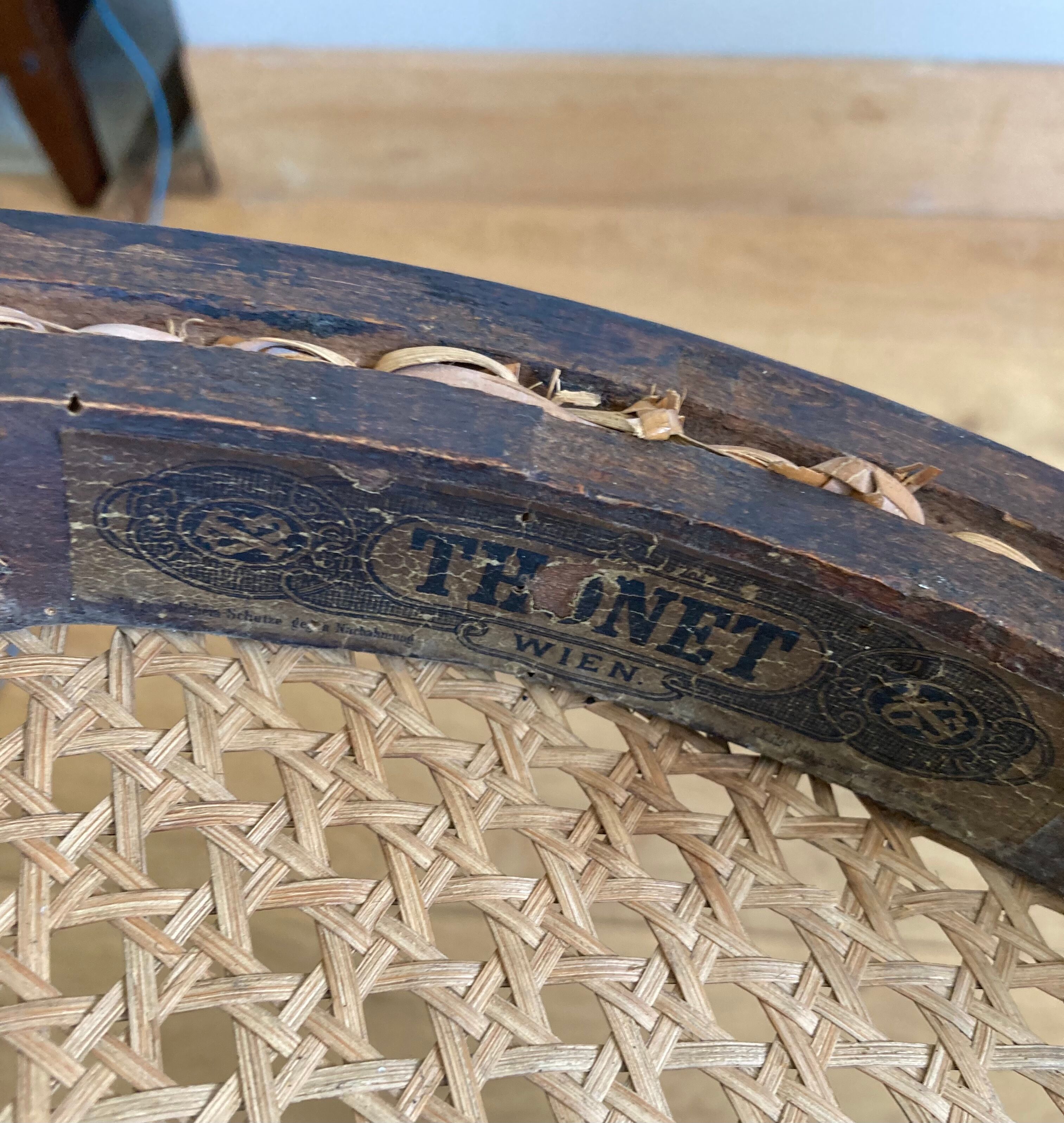 Real Tuna Chair in curved wood, label + hot iron stamp
