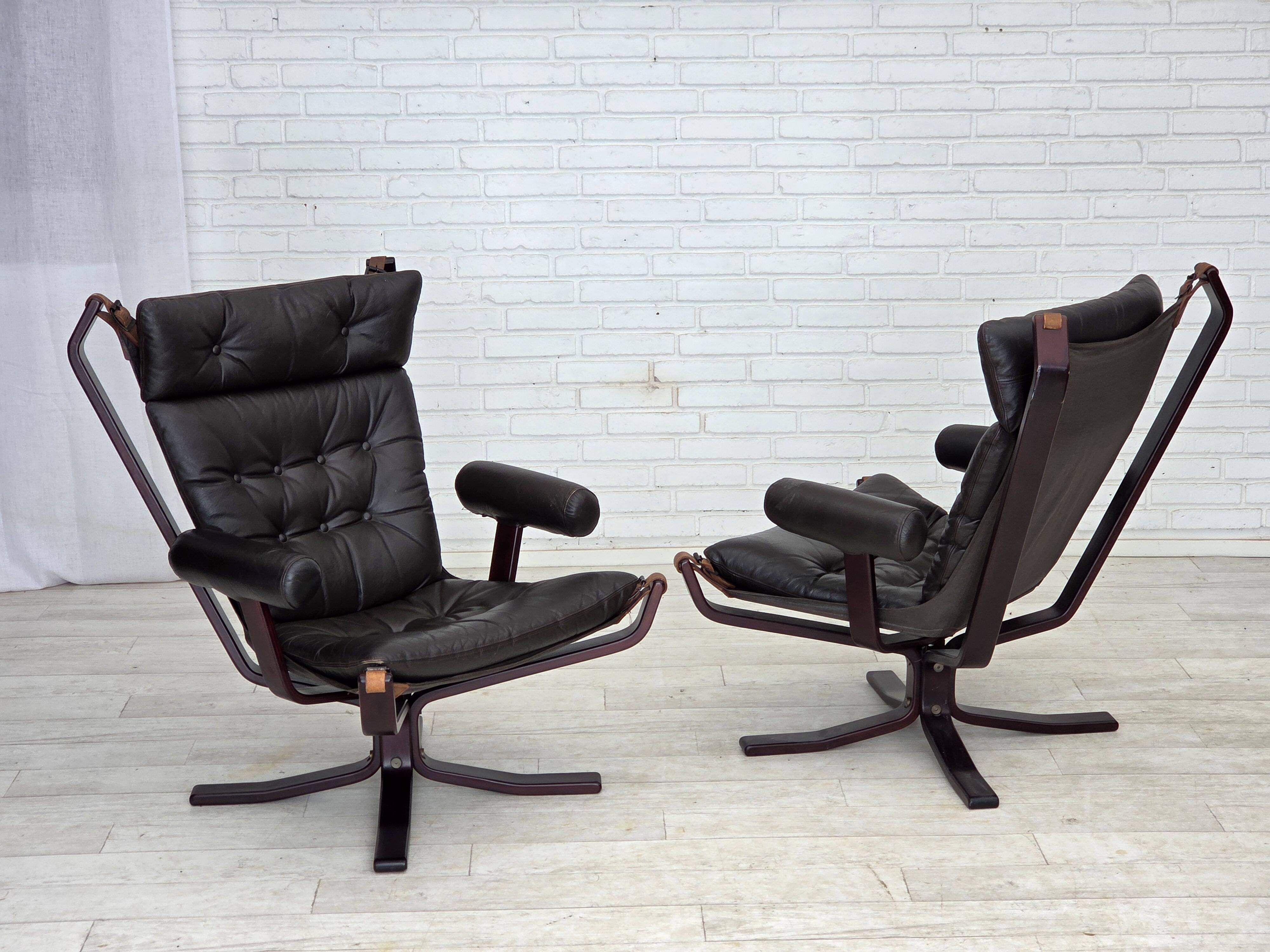 1970s, Norwegian design by Sigurd Ressel, lounge chair model "Falcon".