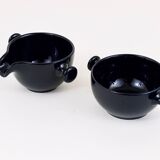 Complete tea service set and plates by Luigi Colani Zen, earthenware, Friesland, Germany, 1970s.