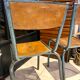 Paire de chaises d'école vintage
