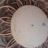 Miroir rotin forme fleur
