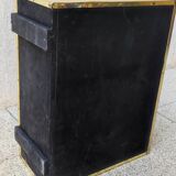 English woven metal magazine rack