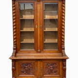 Renaissance style walnut buffet bookcase