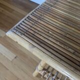 Table basse en rotin
