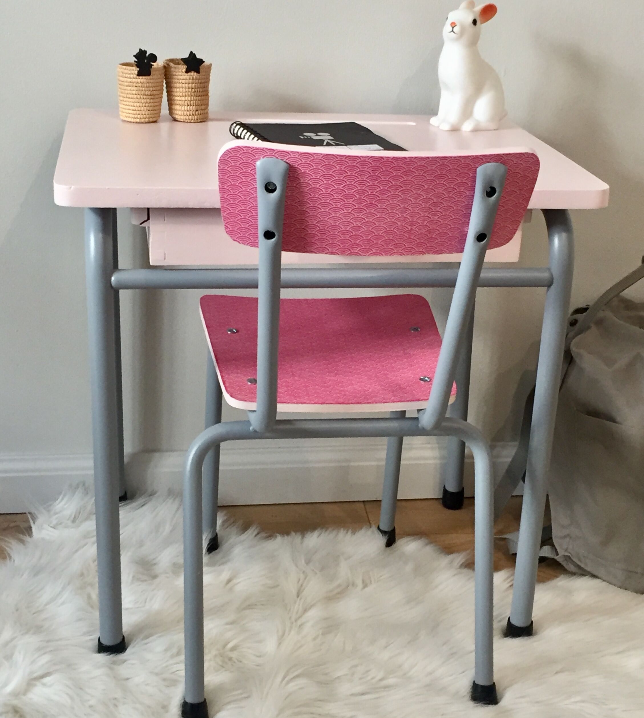 Writing desk and chair