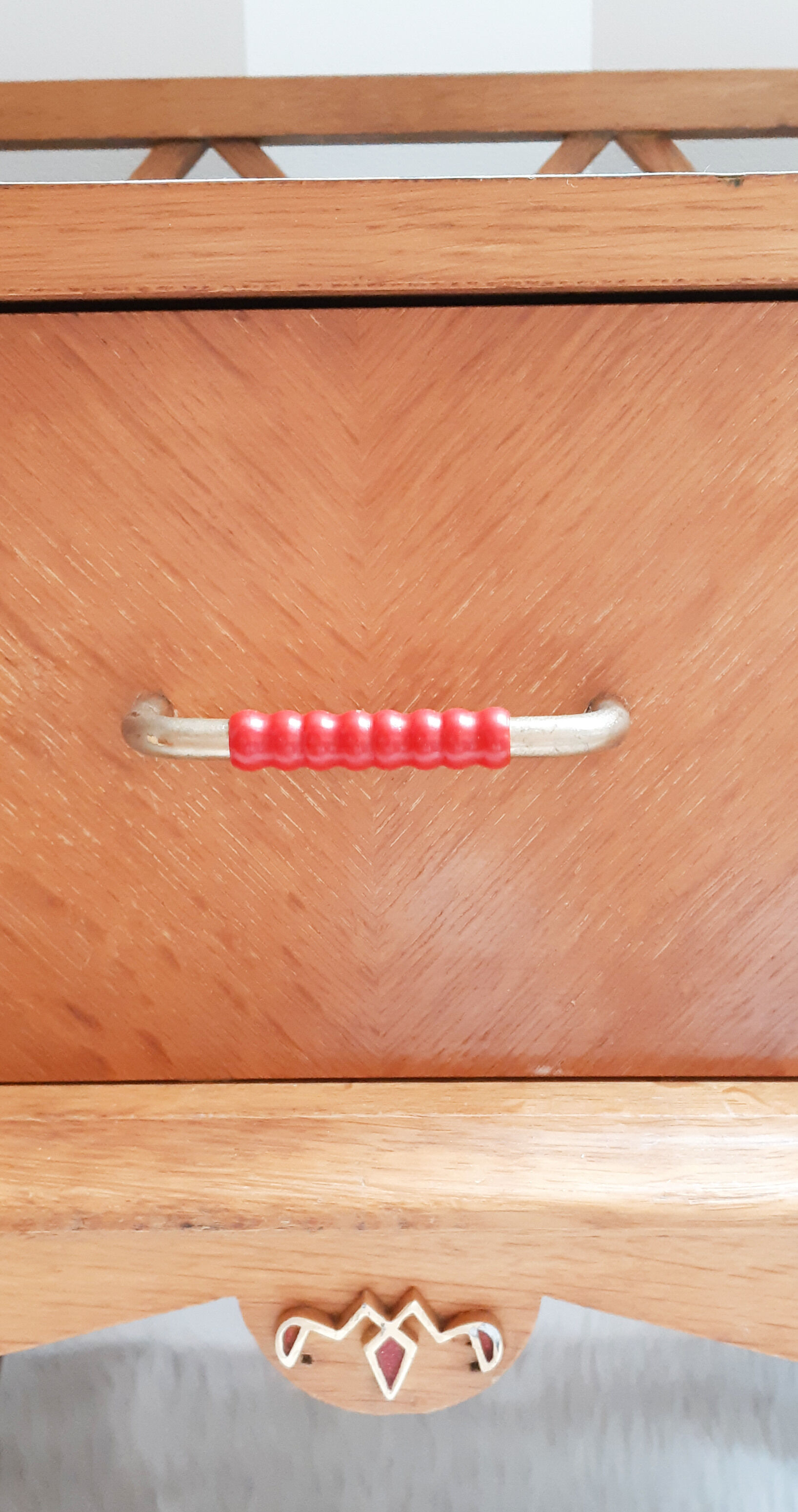 Bedside table revamped compass legs