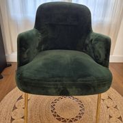 Fauteuil design italien torre 1961 – modèle da vinci 02 – velours vert