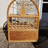 Vintage rattan bedside tables.
