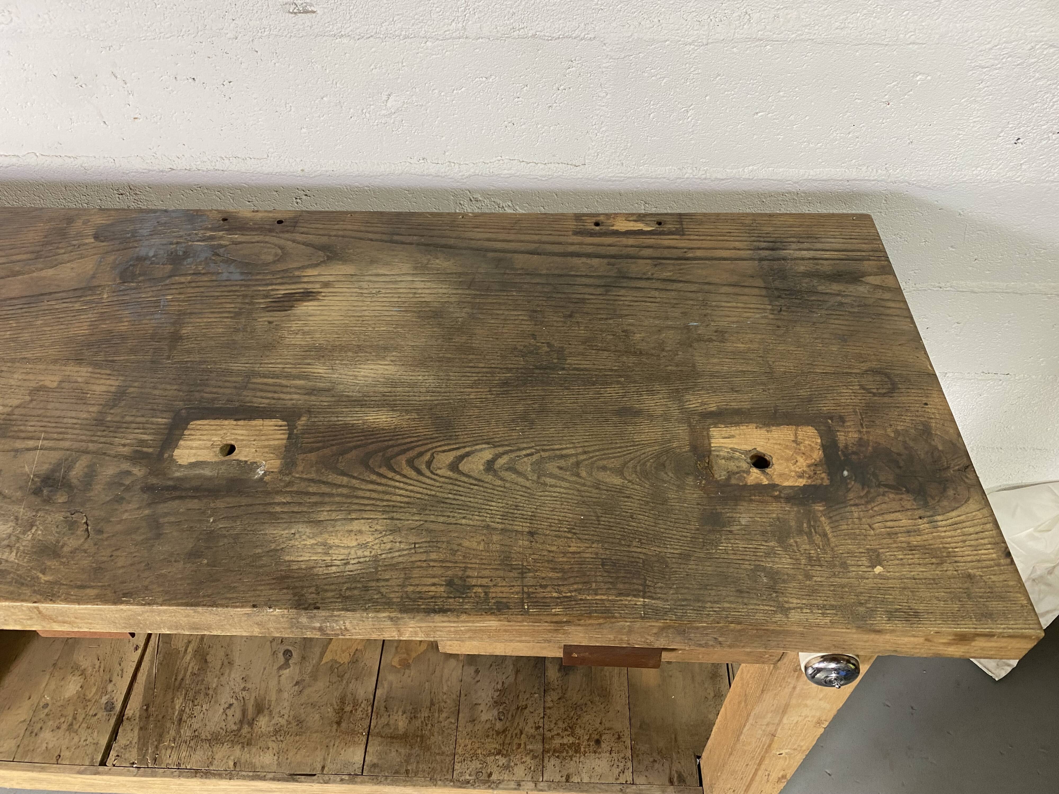 Workbench on wheels - 225 cm