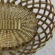 Brass woven basket
