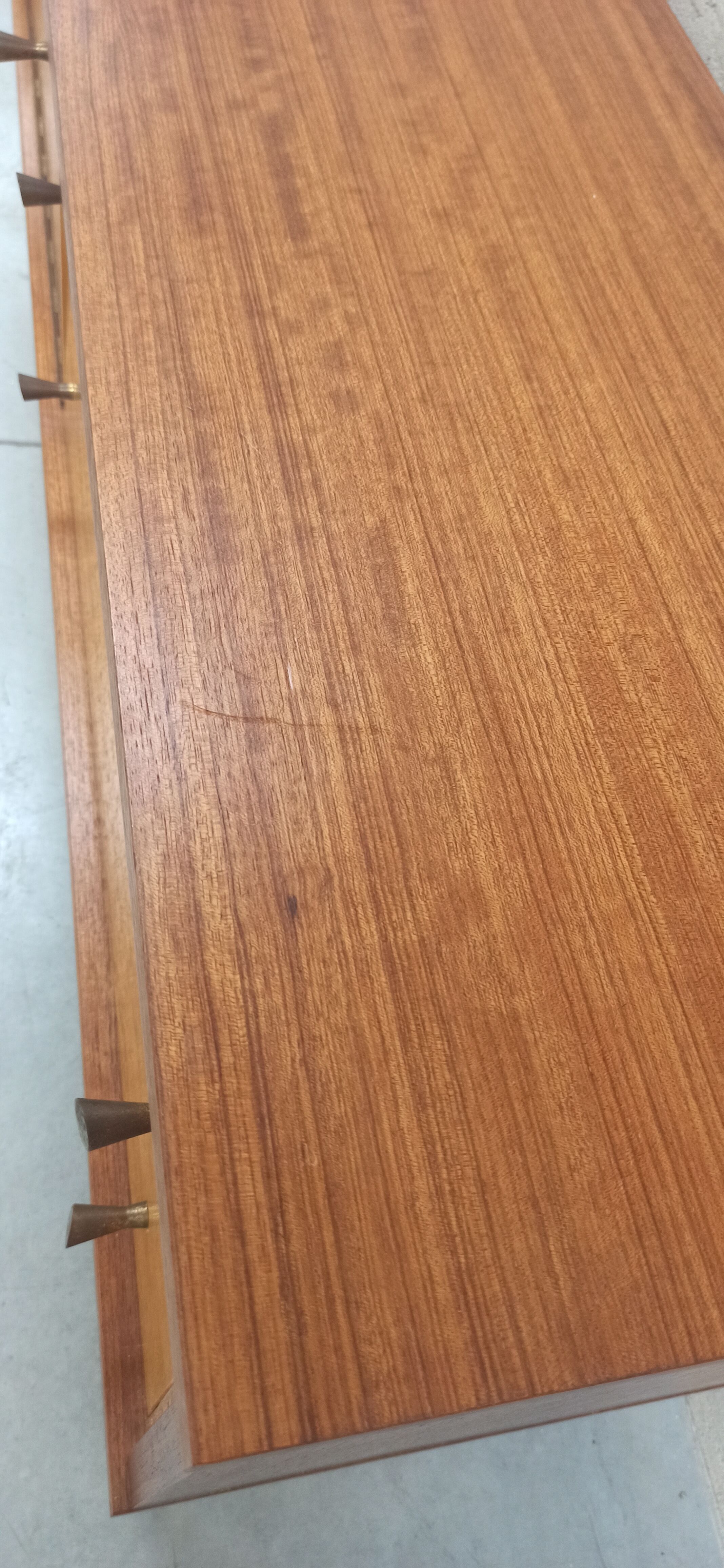 Sideboard wood and brass, 50's