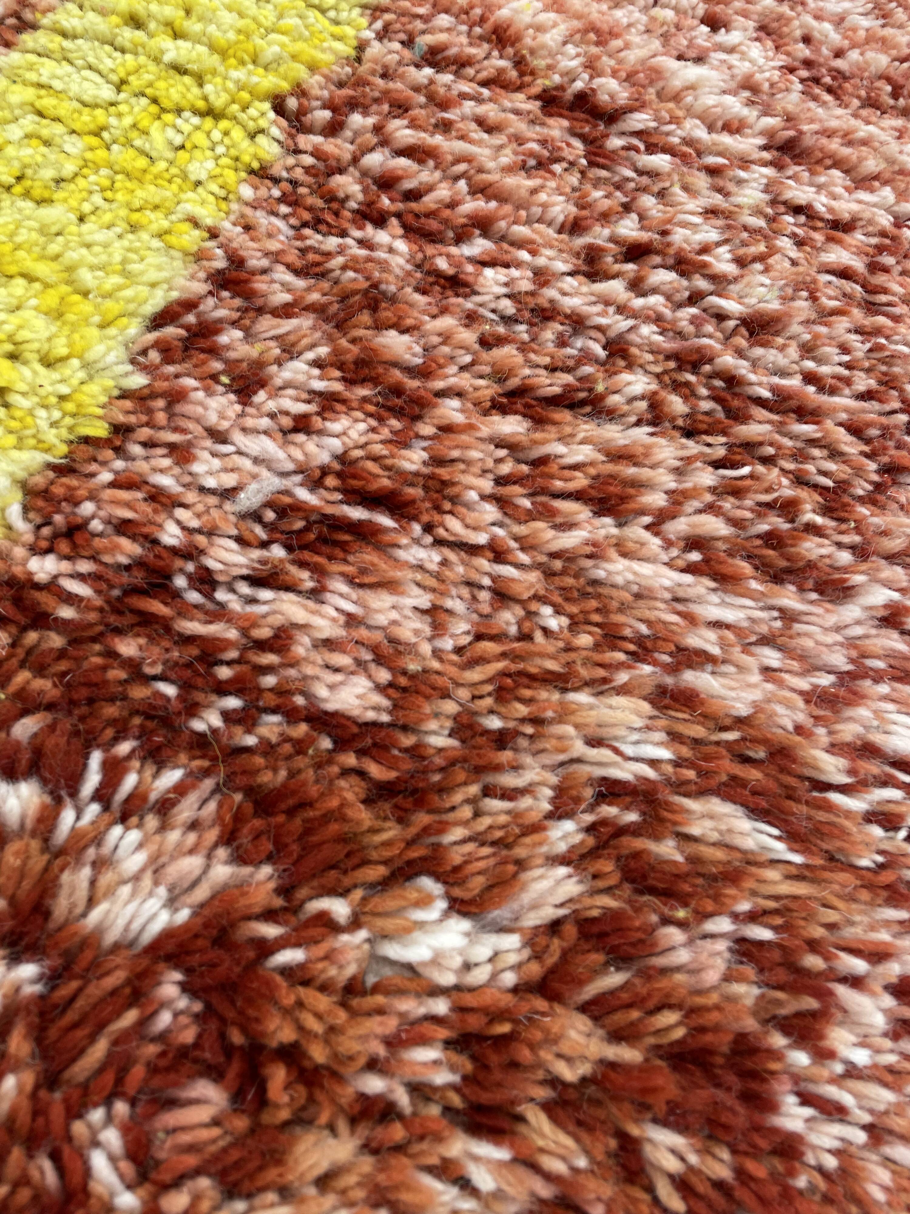 Berber carpet mrirt wool 185x300 cm